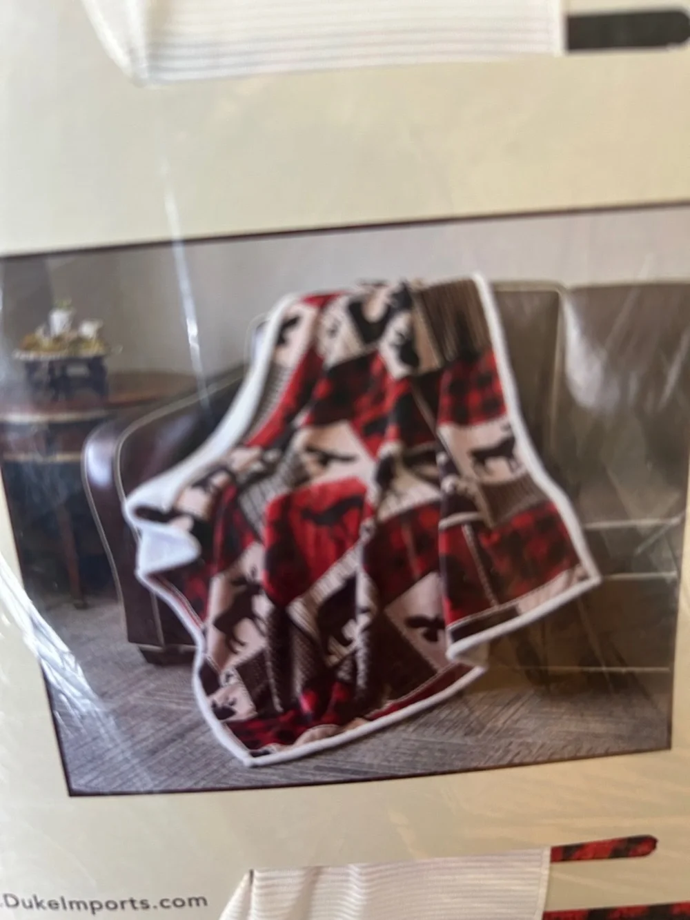 Regal Comfort “Lodge Life” Flannel Throw Blanket